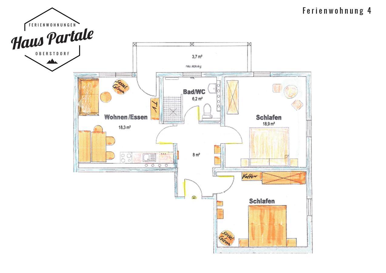 Haus Partale Apartment Oberstdorf Exterior photo